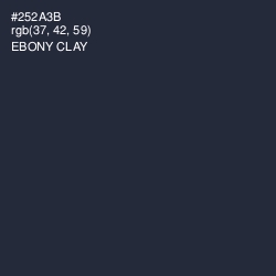 #252A3B - Ebony Clay Color Image